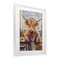 Stupell Industries Kitchen Time Chef Cow Framed Print Under Glass, design by Nina Blue
